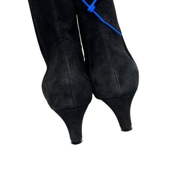 Gucci Black Western Suede Ankle Bootie Boots Size EU 37.5 - Picture 11 of 16